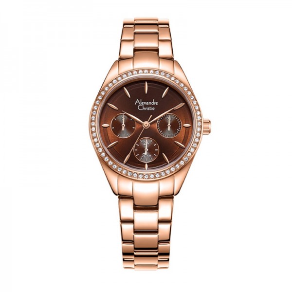 Alexandre Christie AC 2A60 Rosegold Brown BFBRGBO